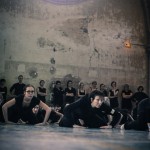 Danseurs en répétition pour le spectacle "L'ile du Paon Flamboyant" au Zénith d'Amiens, avril 2015, produit par l'association Entre-Nous