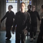 Danseurs en répétition pour le spectacle "L'ile du Paon Flamboyant" au Zénith d'Amiens, avril 2015, produit par l'association Entre-Nous