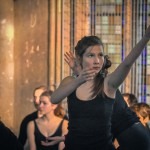 Danseurs en répétition pour le spectacle "L'ile du Paon Flamboyant" au Zénith d'Amiens, avril 2015, produit par l'association Entre-Nous