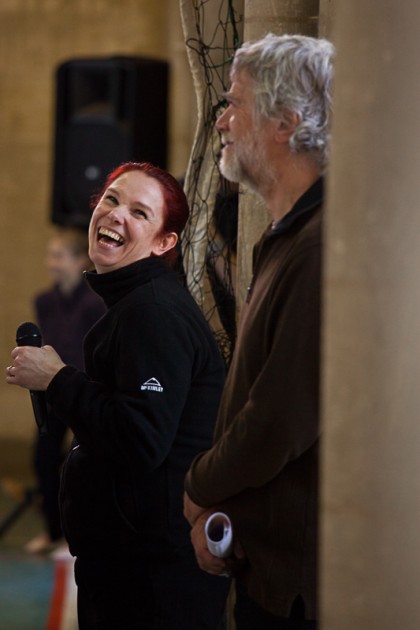 Danseurs en répétition pour le spectacle "L'ile du Paon Flamboyant" au Zénith d'Amiens, avril 2015, produit par l'association Entre-Nous