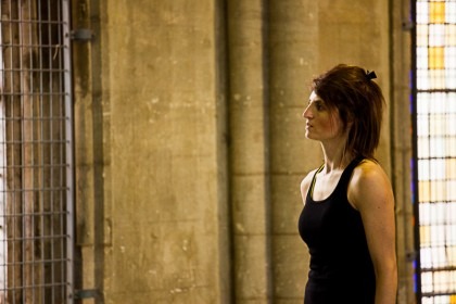 Danseurs en répétition pour le spectacle "L'ile du Paon Flamboyant" au Zénith d'Amiens, avril 2015, produit par l'association Entre-Nous