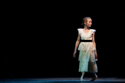 Danseurs sur scène lors du spectacle "L'ile du Paon Flamboyant" au Zénith d'Amiens, avril 2015, produit par l'association Entre-Nous